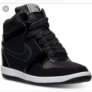Gently used Nike air force sky hi wedges